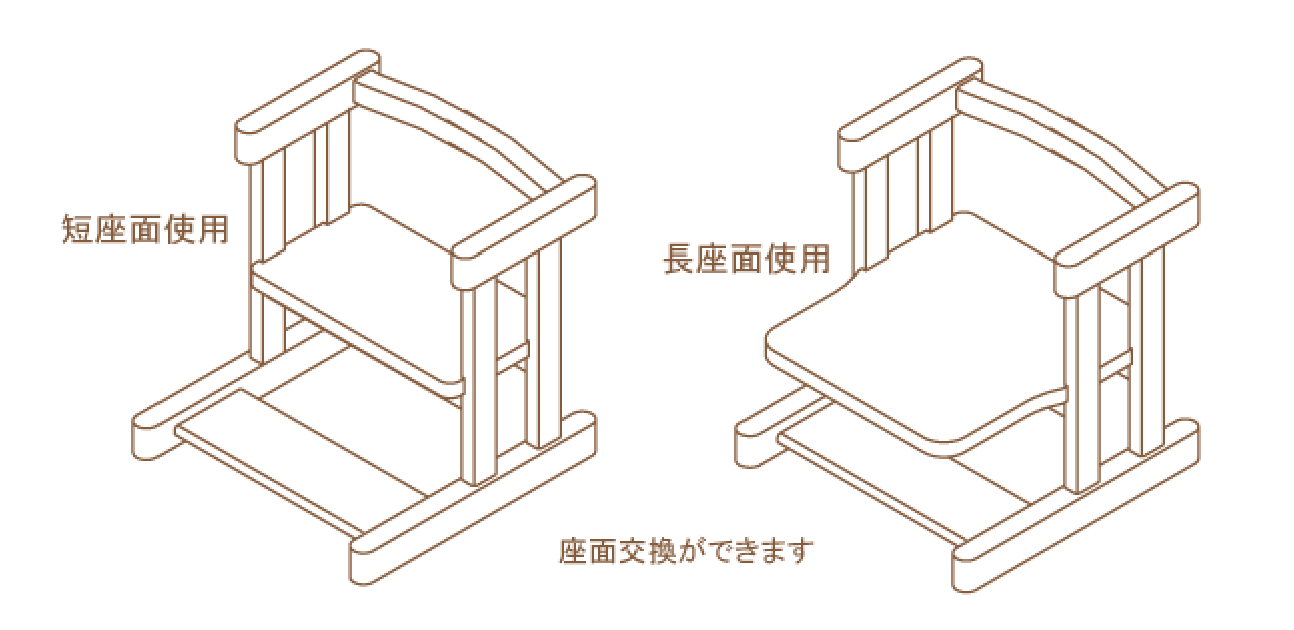 木製0才児用いす図面